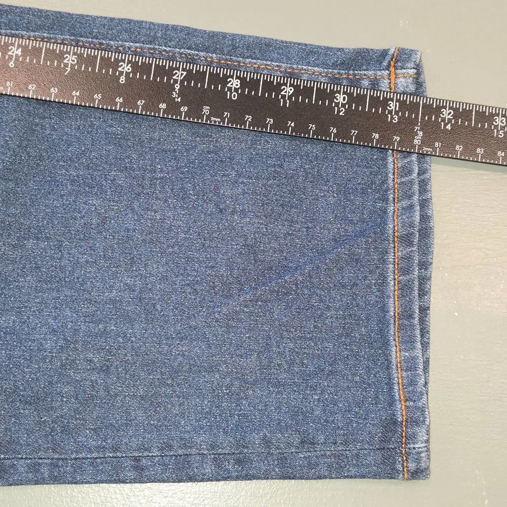 Lands' End 18W High Rise Straight Leg Jeans Medium Wash Coastal Grandmother GUC